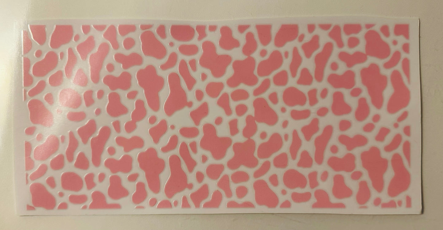 Pink Cow Print