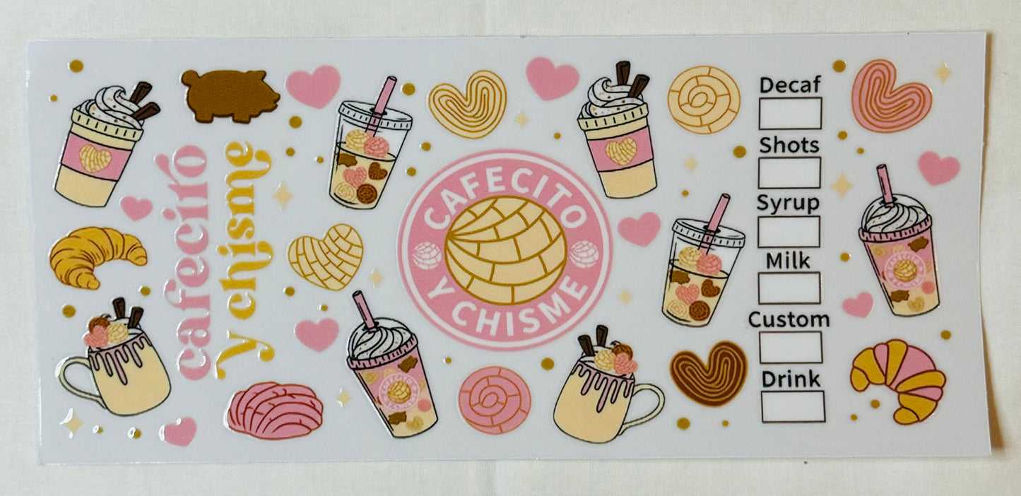 Cafecito Y Chisme Light Pink
