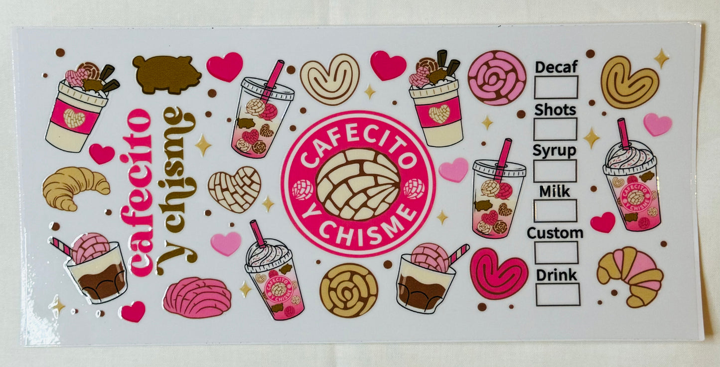 Cafecito Y Chisme Pink